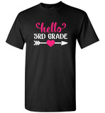 Hello 3rd grade back to school tee shirt hoodies