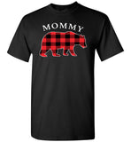 Red Plaid Mommy Bear Matching Buffalo Family Pajama T Shirt