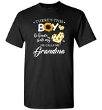 This boy kinda stolen my heart he calls me grandma sunflower T-shirt