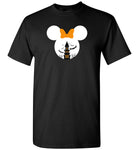 Mickey mouse halloween castle bat t shirt