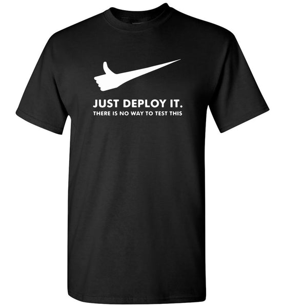 Just deploy it there is no way to test this tee shirt