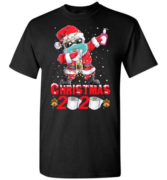 Christmas Xmas 2020 Santa Clause Toilet Paper Crisis Funny Gift Idea For Men Women Mom Dad T Shirt