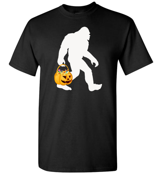 Bigfoot pumpkin halloween costume t shirt