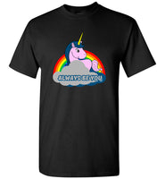 Unicorn always be you yourself rainbow tee shirt hoodie