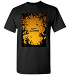 Pumpkin bat happy halloween t shirt gift