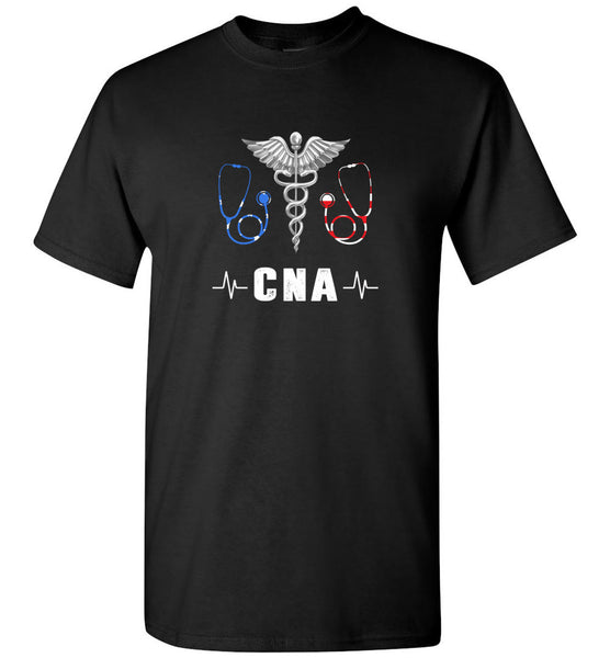 Nurse cna america flag tee shirt
