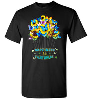 Happiness Is Everywhere Sunflower Butterfly T Shirt