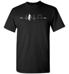 Love heartbeat zombie halloween t shirt gift