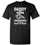 Daddy and son not always eye to eye but always heart to heart T-shirt, father's day gift tee