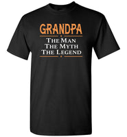 Grandpa the man the myth the legend T shirt, father's day gift tee