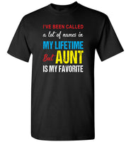 A lot of names in mylife but aunt is my favorite T-shirt, gift tee for aunt