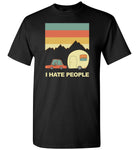 I hate people car camping, funny camping tee shirts