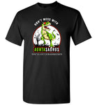 Don't mess with auntasaurus you'll get jurasskicked shirt