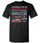 I'm Proud To Be An American Free Love This Land God Bless The USA T Shirt