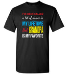 A lot of names in mylife but grandpa is my favorite T-shirt, gift tee for grandpa