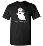 Nurse ghost i will tab you halloween t shirt gift