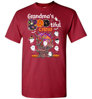 Personalized Grandma Halloween Gift Ideas For Grandma From Grandkids, Boo Bootiful Crew Halloween Gift Ideas T Shirt