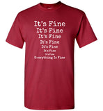 It's fine everything is fine tee shirt hoodie