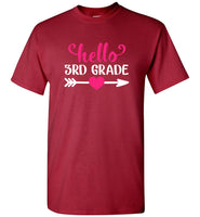 Hello 3rd grade back to school tee shirt hoodies