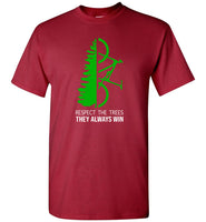 Respect The Trees They Always Win Tee Shirt