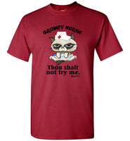 Gumpy nurse thou shalt not try me cat tee shirt hoodie