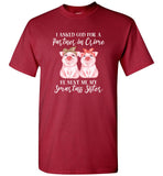 I Asked God For A Partner In Crime He Sent Me My Smartass Sister Bandana Funny Pig Tee Shirts