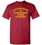 Pittsburgh is stronger than cancer pink ribbon t shirt