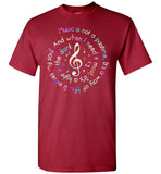 Music is not a pastime it's a way of life it eases my soul t shirt