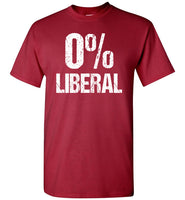 0% 0 Percent Liberal T Shirt