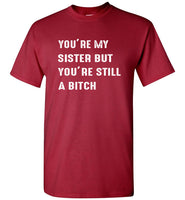 You're my sister but you're still a bitch tee shirt hoodie