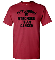 Pittsburgh is stronger than cancer tee shirt