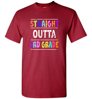 Straight outta 3rd grade back to school tee shirt hoodie