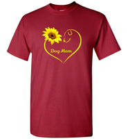 Dog mom sunflower mother's day gift tee shirt hoodie