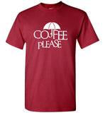 Coffee please umbrella tee shirt hoodie