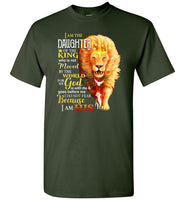 Lion I am the daughter of the king who is not moved by the world fathers day gift t shirt