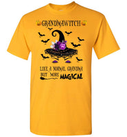 Personalized Grandma Halloween Gift Idea Shirt, Grandma Witch Hat Grandmawitch Gift From Grandkids T Shirt