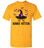 Personalized Nana Witch Halloween Gift Idea For Grandma From Grandkids, Halloween Grandma Gift T Shirt