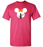 Mickey mouse halloween castle bat t shirt