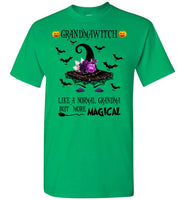 Personalized Grandma Halloween Gift Idea Shirt, Grandma Witch Hat Grandmawitch Gift From Grandkids T Shirt