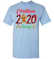 Christmas 2020 Cookie Gingerbread Xmas Plaid Gift For Daddy Dad Father T Shirt