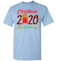 Christmas 2020 Cookie Gingerbread Xmas Plaid Gift For Sister Family T Shirt