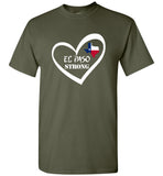 El Paso Strong Heart Texas Flag Tee Shirt