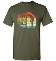 Best grandpa by par vintage retro play golf golfer father's day gift tee shirt