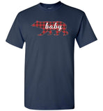 Red Plaid Baby Bear Matching Buffalo Family Pajama T-Shirt