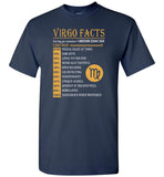 Virgo facts serving per container 1 awesome zodiac sign Tee shirt