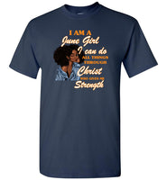 Black GirI Am A June Girl I Can Do All Things Through Christ Who Gives Me Strength T shirt