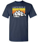 Vintage Camping I Hate People T shirt