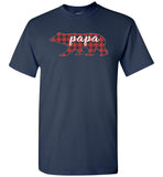 Red Plaid Papa Bear Matching Buffalo Family Pajama T-Shirt