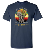 You can be anything be kind cute elephant sunflower t shirt