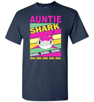 Vintage auntie shark doo doo doo T-shirt, pink gift tee for aunt